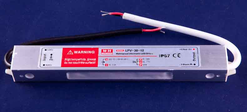 Блок питания 12V  30W IP67 (для светодиодных лент)