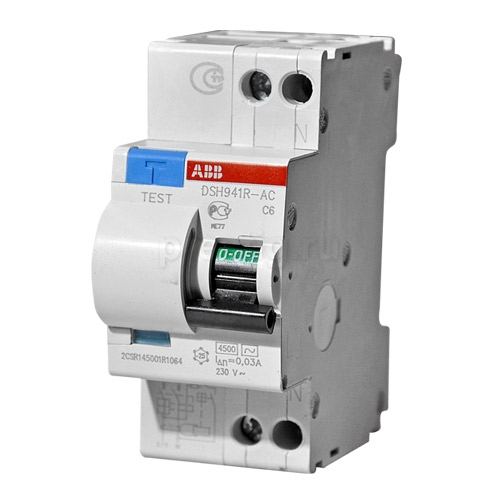 Автоматический выключатель дифференциальный  ABB 2P 40А 30 мА  DS901