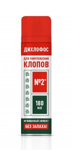 Средство от насекомых Аэрозоль Дихлофос №2 BOZ от клопов 180 мл