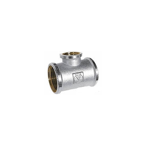 Тройник никель переходной  3/4"(20мм)x1/2"(15мм)x3/4"(20мм) вн.-вн.-вн.