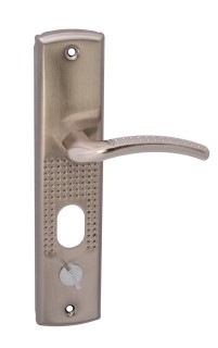 Ручка дверная на планке БУЛАТ для китайских металл.дверей РФ A101 UL левая