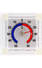Термометр оконный уличный биметаллический (-50 +50) (квадратный) 