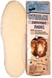 Стельки для обуви Зимние Люкс PIK025 шерсть, войлок, метализ. лавсан б/р Пик