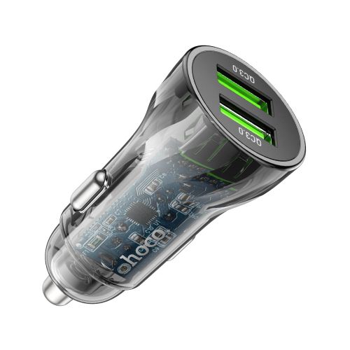 Зарядное устройство в прикуриватель 2 USB, 3.0A HOCO Z47