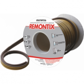 Лента уплотнительная самоклеящаяся «Remontix» D100-профиль 2х(6х7мм) Черная