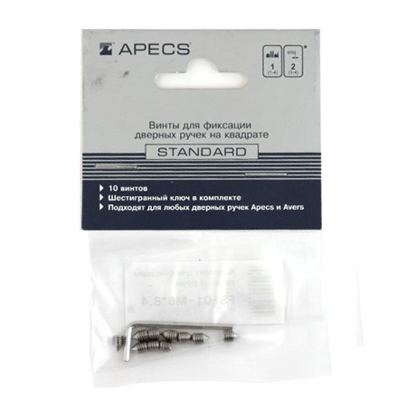 Винт для фиксации дверных ручек Apecs FS-01-M6*8,4