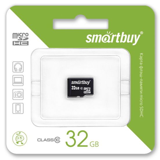 Карта памяти  SmartBuy Micro SDHC 32 Gb Class 10 без адаптера