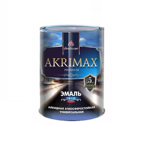 Краска алкидная Эмаль ПФ-115 AKRIMAX- РREMIUM, белая 1,7 кг