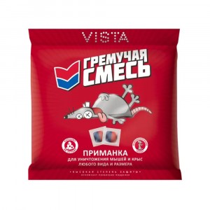 Средство от крыс Гремучая смесь тесто брикеты 100 гр