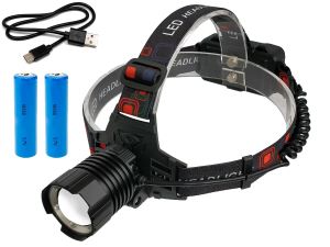 Фонарь налобный LED аккумуляторный RK-T116-TG