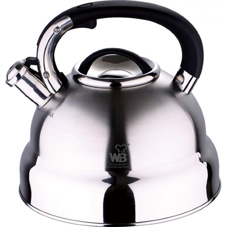 Чайник металлический со свистком 3,0 L WELLBERG 