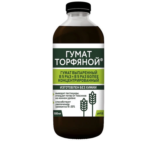 Удобрение Гумат калия "Торфяной" 0,5л
