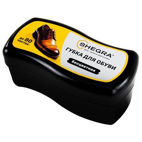Губка для обуви из гладкой кожи бесцветная SHEGRA 700773