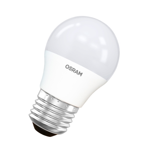Лампа светодидная шар Е27  7 Вт 220В 3000К теплая, матовая OSRAM LV 804
