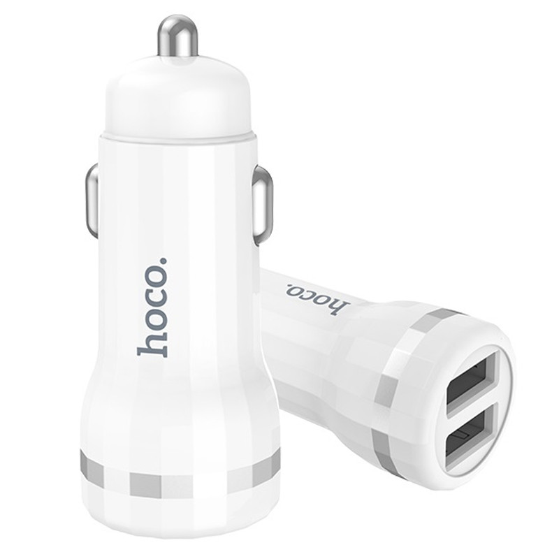 Автомобильное зарядное устройство в прикуриватель USB 2 вых. 2,4A HOCO Z27