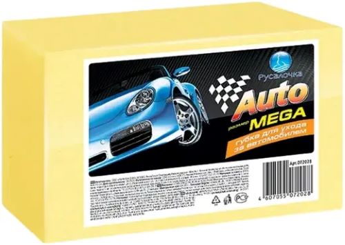 Губка автомобильная 185х105х80 Русалочка Auto Mega 