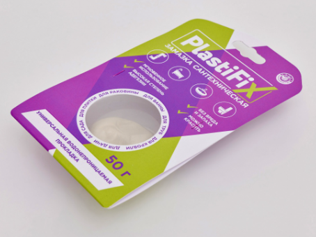 Замазка сантехническая, банка 50г. PlastiFix