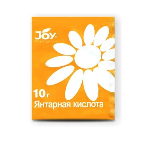 Удобрение Янтарная кислота 10 гр (стимулятор корнеобразования, роста, восстановление почвы) JOY
