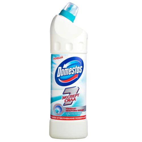Средство чистящее DOMESTOS (Доместос) "Ультра белый", с отбеливающим эффектом 1 л