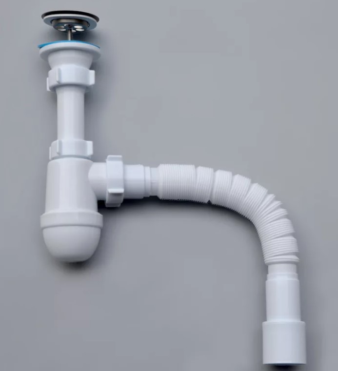 Сифон для мойки 1 1/2"х40 гофра 40*40/50 Ани C0115