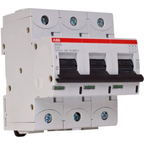 Автоматический выключатель  ABB 3P S803С C100 15,0кА