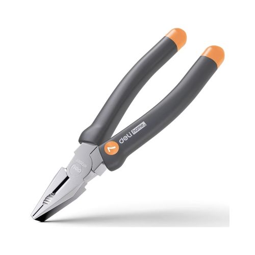 Пассатижи 180 мм рукоятка софттач пластик DELI Home Series Grey HT2007C серые