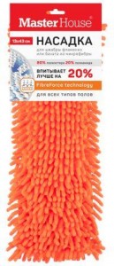 Насадка для швабры микрофибра 13х43 см ежики Master House 60039
