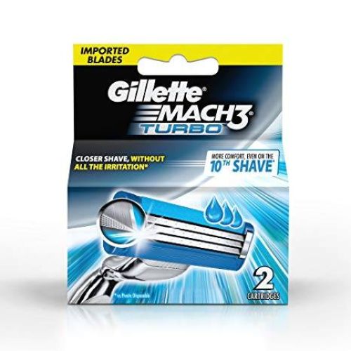 Кассеты сменные Gillette Mach3 TURBO  2 шт картон 91430093