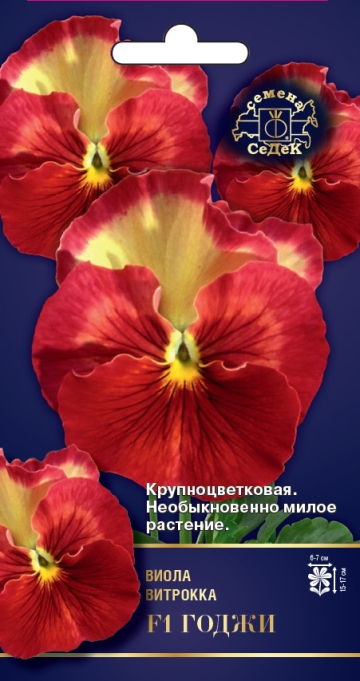 Семена Цветы Виола Годжи, 5шт., Седек