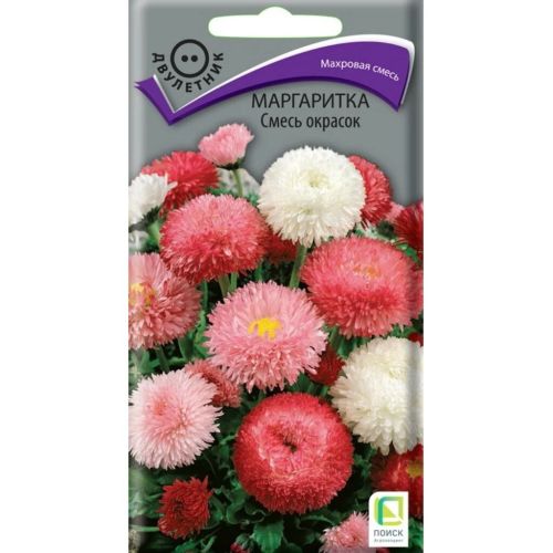 Семена Цветы Маргаритка Смесь окрасок, 0.1 г, Поиск