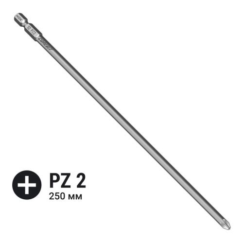 Бита насадка крестовая Pz2х250 мм, NOX COREBIT 330250-1