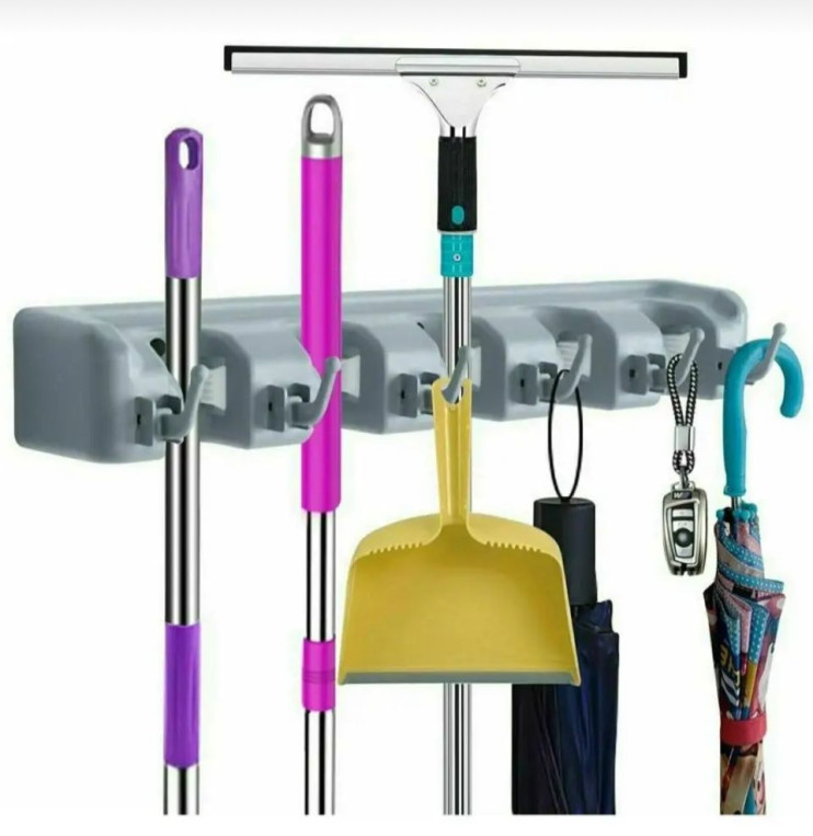 Вешалка-держатель Mop Rack Broom Holder YW-10144 хозяйственный