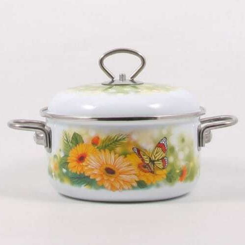 Кастрюля эмаль с ободком 4,0л 1812 АП4/6Д GOLDEN AUTUMN ELROS