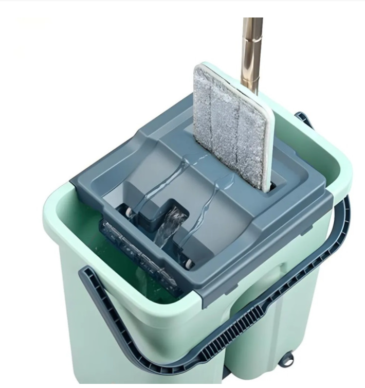 Швабра набор плоское ведро с 2 отсеками 8 л Housekeeper Typemop