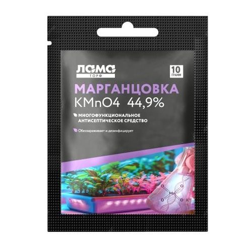 Удобрение Перманганат калия (марганцовка) 10 гр Лама Торф