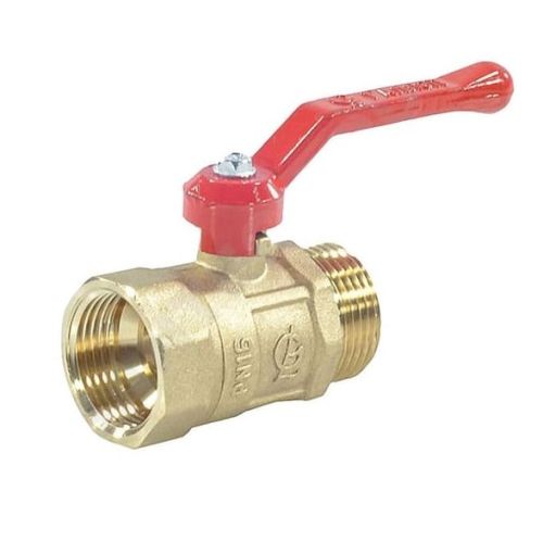 Кран шаровой латунь AQUAMASTER 1/2" (15мм) внутр-наруж с ручкой