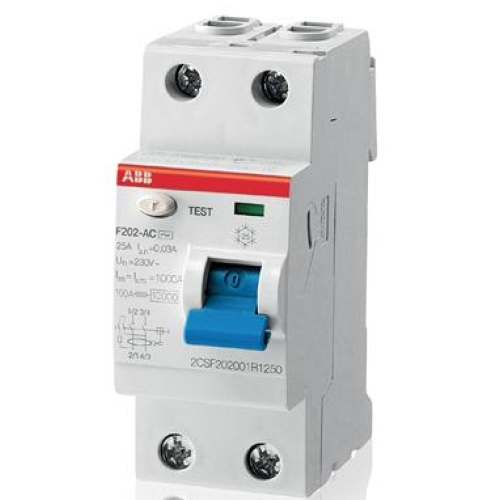Устройство защитного отключения (УЗО)  ABB  2P  40А  30мА F 202