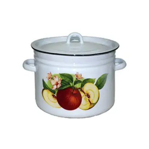Кастрюля эмаль 11,5л с рисунком ММК Эмаль