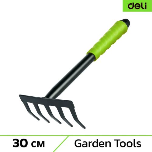 Грабли пятизубчатые 30 см, защита от ржавчины, DELI DL580813 146804