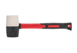 Киянка резиновая  225 гр 45 мм Черно-белая Kranz KR-12-8152