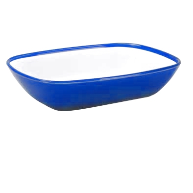 Салатник пластик прямоугольный 750мл Аква синий