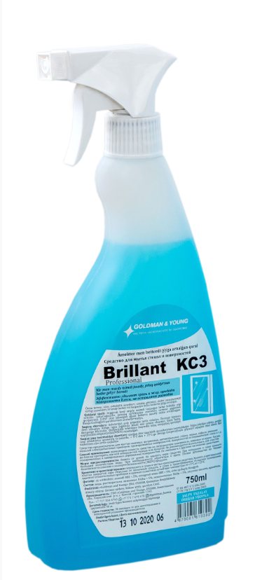 Средство для мытья стекол и зеркал Brillant Professional 750 мл 041301 