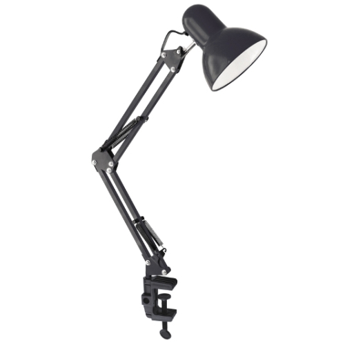 Светильник настольный струбцина Е27 60Вт UF-312P С02 чёрный Ultraflash