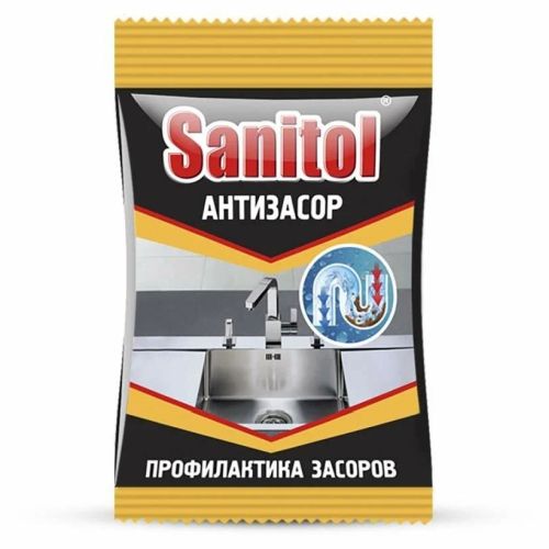 Средство для чистки труб SANITOL Антизасор Гранулы 90гр SELENA ЧС-152 