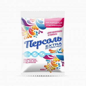 Средство отбеливатель Персоль Extra кислородный отбеливатель (без хлора) 400 гр