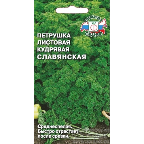 Семена Петрушка Листовая кудрявая Славянская Седек