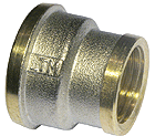 Муфта никель переходная    3/8"(10мм) внутр х 1/2"(15мм) внутр   