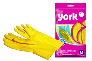 Перчатки хозяйственные латексные York M (средний) 092020
