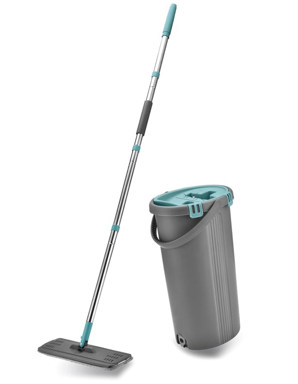 Швабра набор плоское ведро с 2 отсеками 8 л  Light Mop, MILEY, 901-618