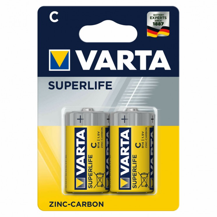 Батарейка C R14 VARTA Superlife  D-26,2 H-50
